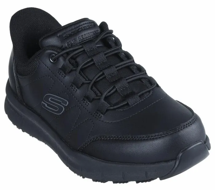 Skechers Skechers Slipins Work Nampa 8211 Knotly Black Men Hands Free Slipins