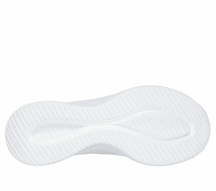 Skechers Ultra Flex 30 8211 Elegant Night White Silver Women Athletic Sneakers