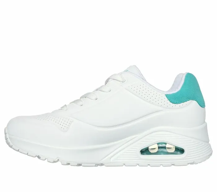 Skechers Uno 8211 Pop Back White Mint Women Athletic Sneakers