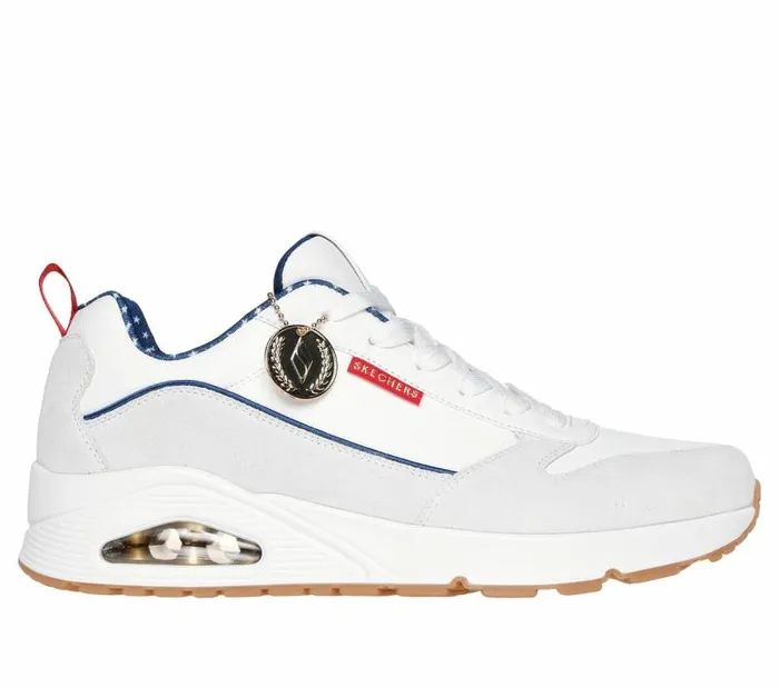 Skechers Uno 8211 Victory Pack White Navy Men Athletic Sneakers
