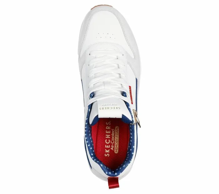 Skechers Uno 8211 Victory Pack White Navy Men Athletic Sneakers