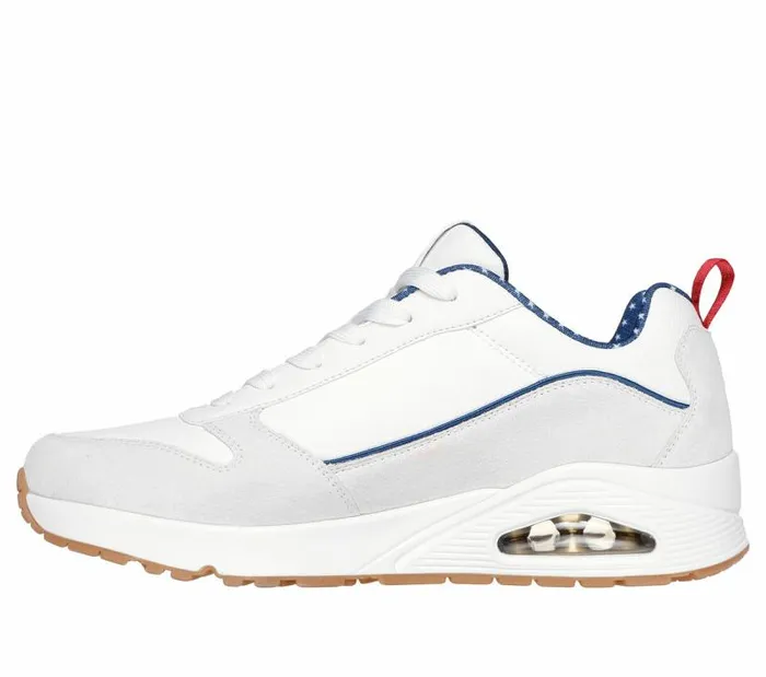 Skechers Uno 8211 Victory Pack White Navy Men Athletic Sneakers
