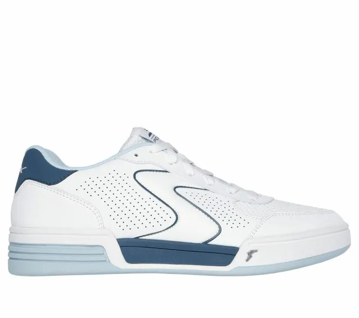 Skechers Viper Court Classic White Blue Men Athletic Sneakers
