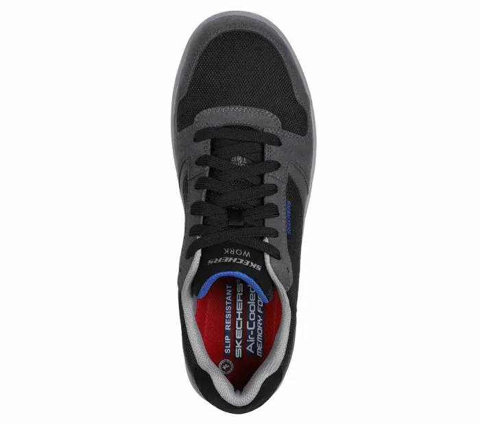 Skechers Work Watab 8211 Jaggit CT Gray Black Men Lace Up