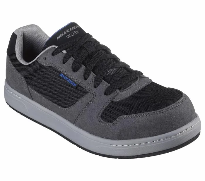 Skechers Work Watab 8211 Jaggit CT Gray Black Men Lace Up