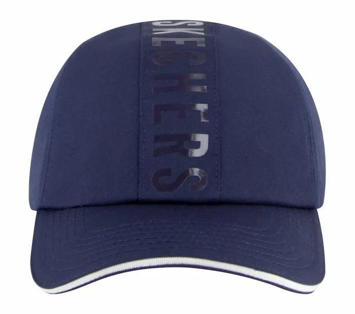 Skechers Wrap Logo Baseball Hat Navy WomenMen Hats Skechers Wrap Logo Baseball Hat Navy WomenMen Hats