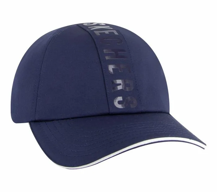 Skechers Wrap Logo Baseball Hat Navy WomenMen Hats Skechers Wrap Logo Baseball Hat Navy WomenMen Hats