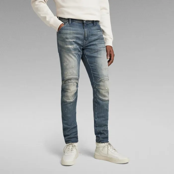 Skinny Men GStar RAW 5620 3D Zip Knee Skinny Jeans Antique Faded Lagoon Restored Skinny Men GStar RAW 5620 3D Zip Knee Skinny Jeans Antique Faded Lagoon Restored