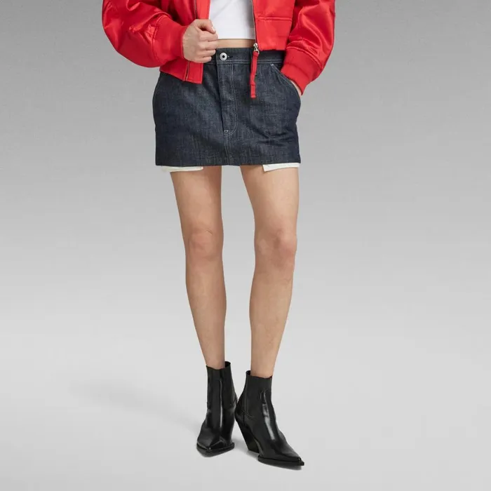 Skirts Women GStar RAW Denim Mini Skirt Stay Raw Denim