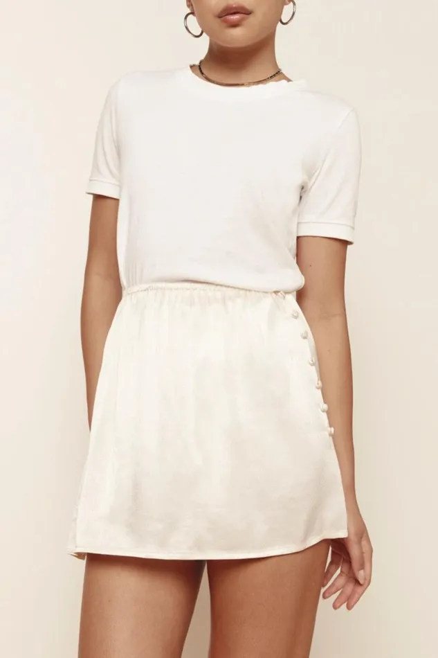 Skirts Women VRG GRL Freya Mini Skirt Cream