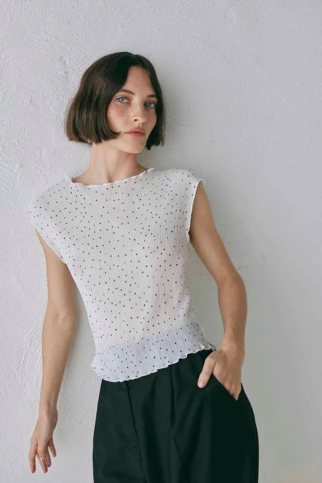 Sleeveless Women VRG GRL Retrofuture Top Dot
