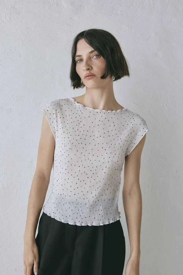 Sleeveless Women VRG GRL Retrofuture Top Dot Sleeveless Women VRG GRL Retrofuture Top Dot