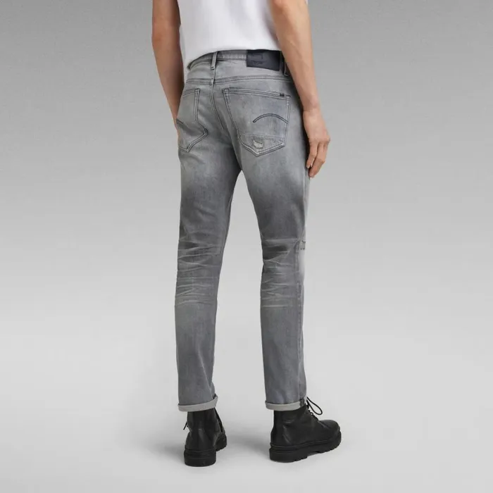 Slim Men GStar RAW 3301 Slim Jeans Sun Faded Glacier Grey Restored