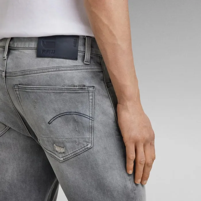 Slim Men GStar RAW 3301 Slim Jeans Sun Faded Glacier Grey Restored
