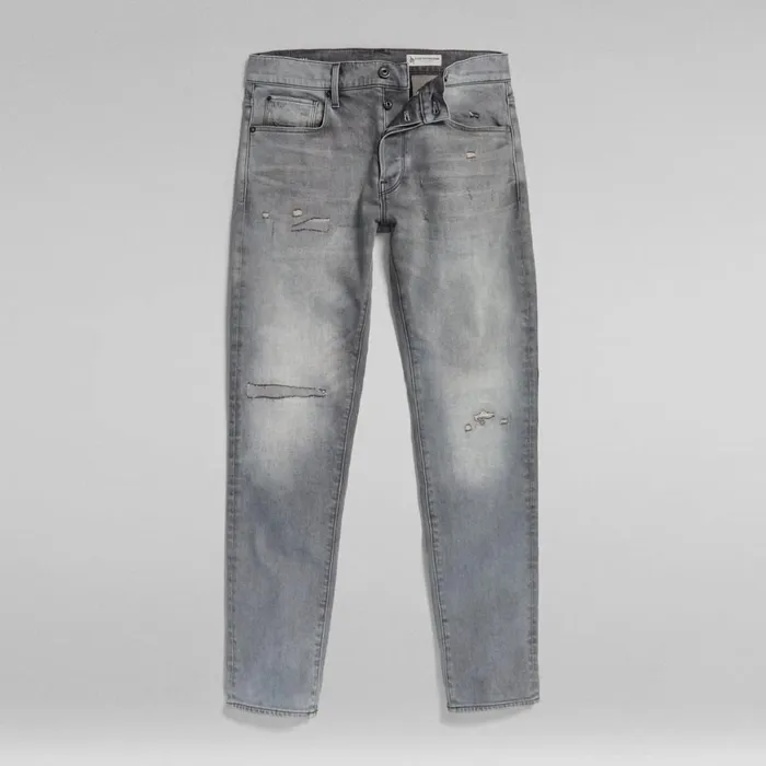 Slim Men GStar RAW 3301 Slim Jeans Sun Faded Glacier Grey Restored