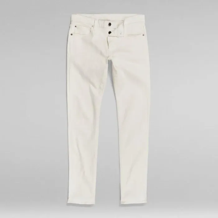 Slim Men GStar RAW 3301 Slim Jeans White Gd