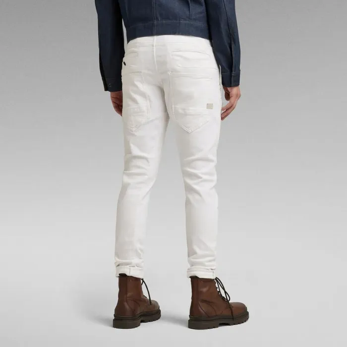 Slim Men GStar RAW DStaq 3D Slim Jeans White