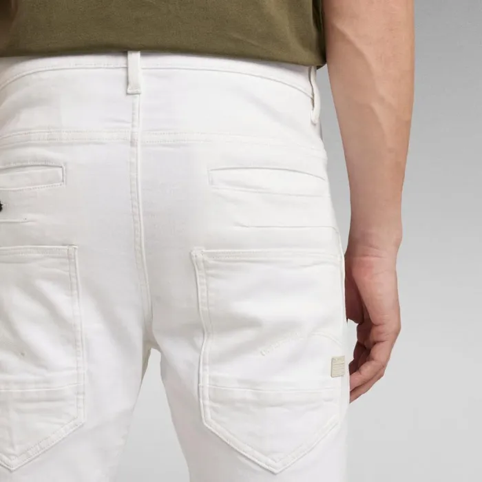 Slim Men GStar RAW DStaq 3D Slim Jeans White