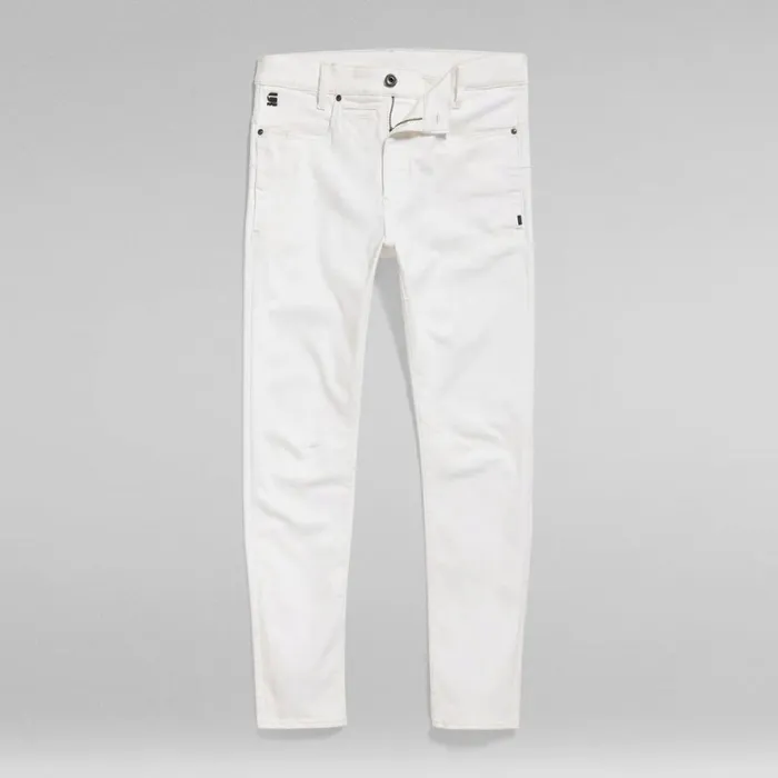 Slim Men GStar RAW DStaq 3D Slim Jeans White