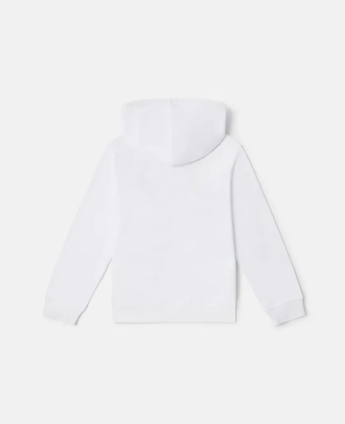 Stella McCartney 039I Donut Care039 Print Oversized Hoodie White Kids Sweaters and Cardigans Stella McCartney 039I Donut Care039 Print Oversized Hoodie White Kids Sweaters and Cardigans