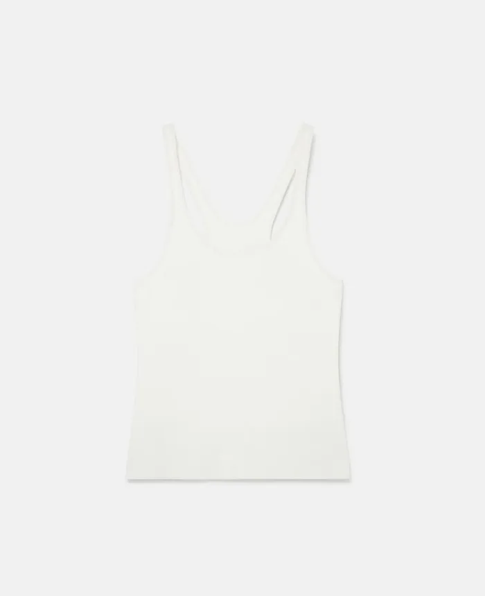 Stella McCartney Compact Knit Bodysuit White Women Shirts And Tops