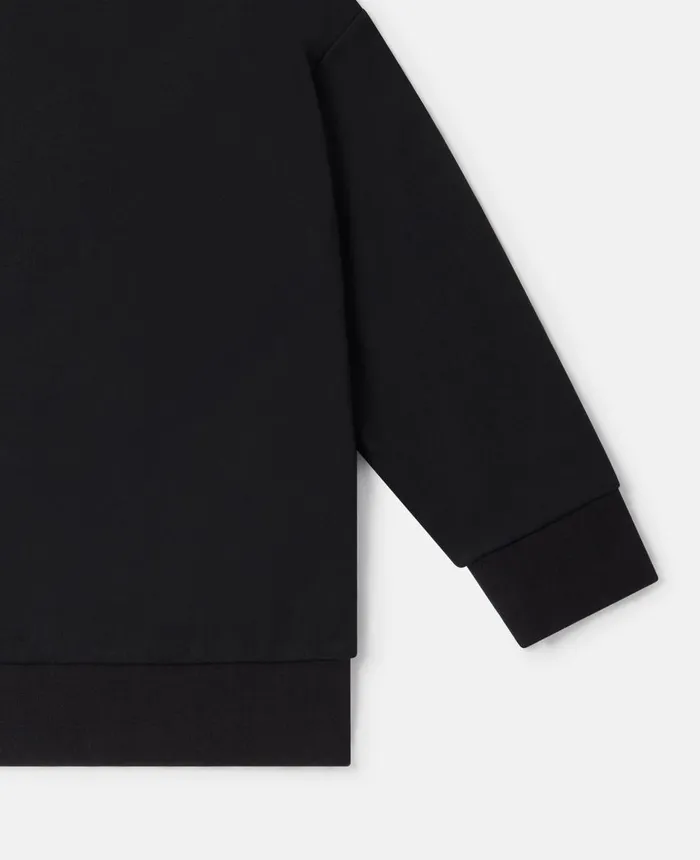 Stella McCartney Dancing Hands Print Oversized Sweatshirt Black Kids Sweaters and Cardigans Stella McCartney Dancing Hands Print Oversized Sweatshirt Black Kids Sweaters and Cardigans