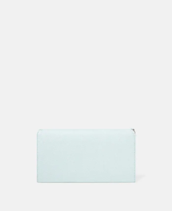 Stella McCartney Falabella Continental Wallet Mist Blue Women Long Wallets