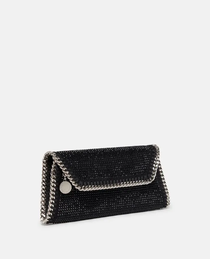 Stella McCartney Falabella Crystal Hotfix Clutch Black Women Mini Bags And Clutches Stella McCartney Falabella Crystal Hotfix Clutch Black Women Mini Bags And Clutches