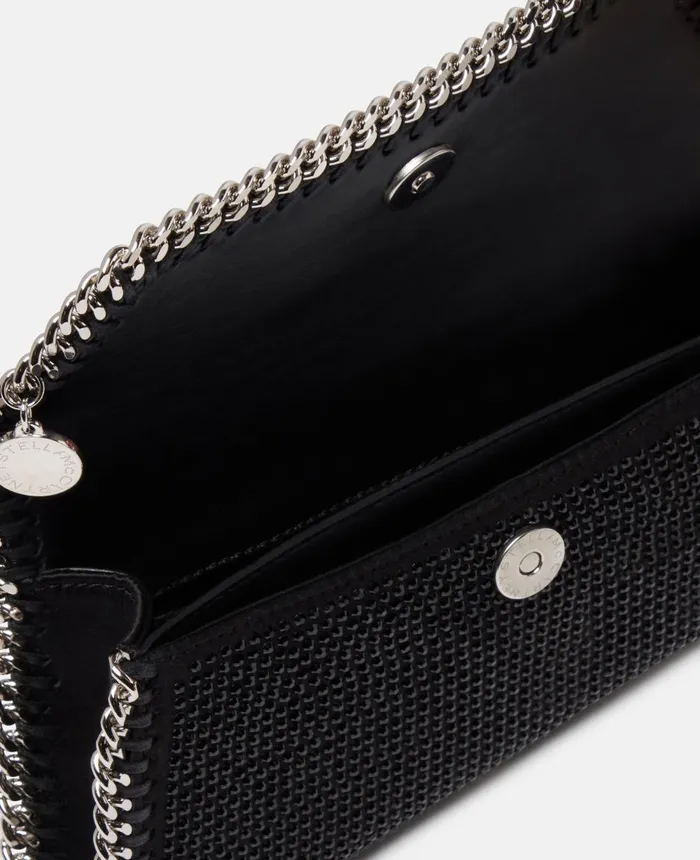 Stella McCartney Falabella Crystal Hotfix Clutch Black Women Mini Bags And Clutches Stella McCartney Falabella Crystal Hotfix Clutch Black Women Mini Bags And Clutches