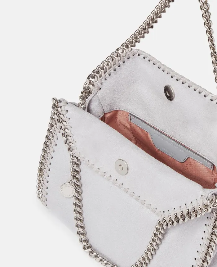 Stella McCartney Falabella Mini Tote Bag Ice Grey Women Mini Bags And Clutches Stella McCartney Falabella Mini Tote Bag Ice Grey Women Mini Bags And Clutches