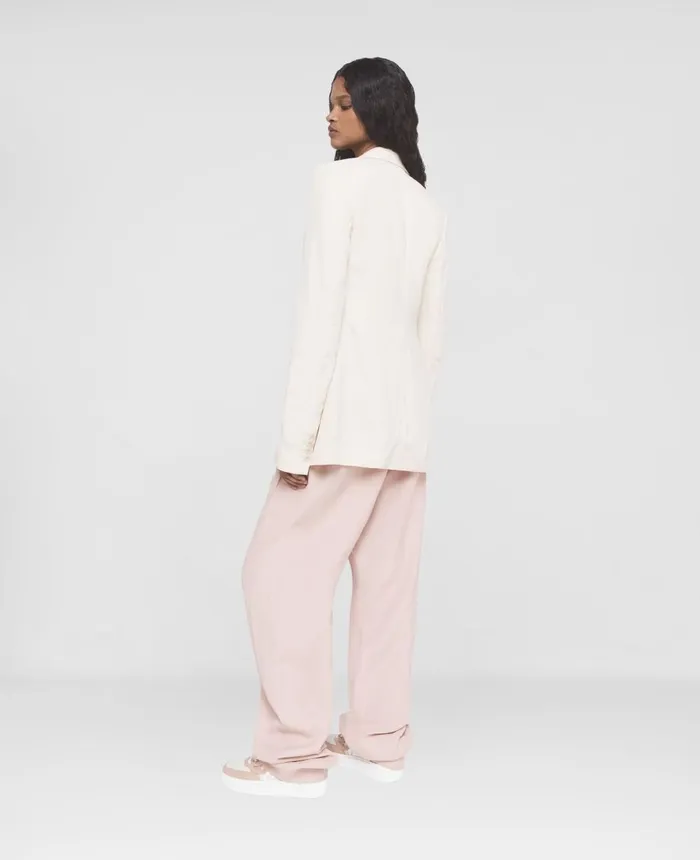 Stella McCartney Fluid Linen DoubleBreasted Blazer Buttermilk Cream Women Tailoring Stella McCartney Fluid Linen DoubleBreasted Blazer Buttermilk Cream Women Tailoring