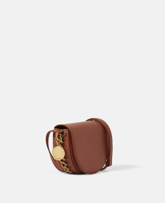 Stella McCartney Frayme Small Flap Shoulder Bag Brick Women Frayme Bag