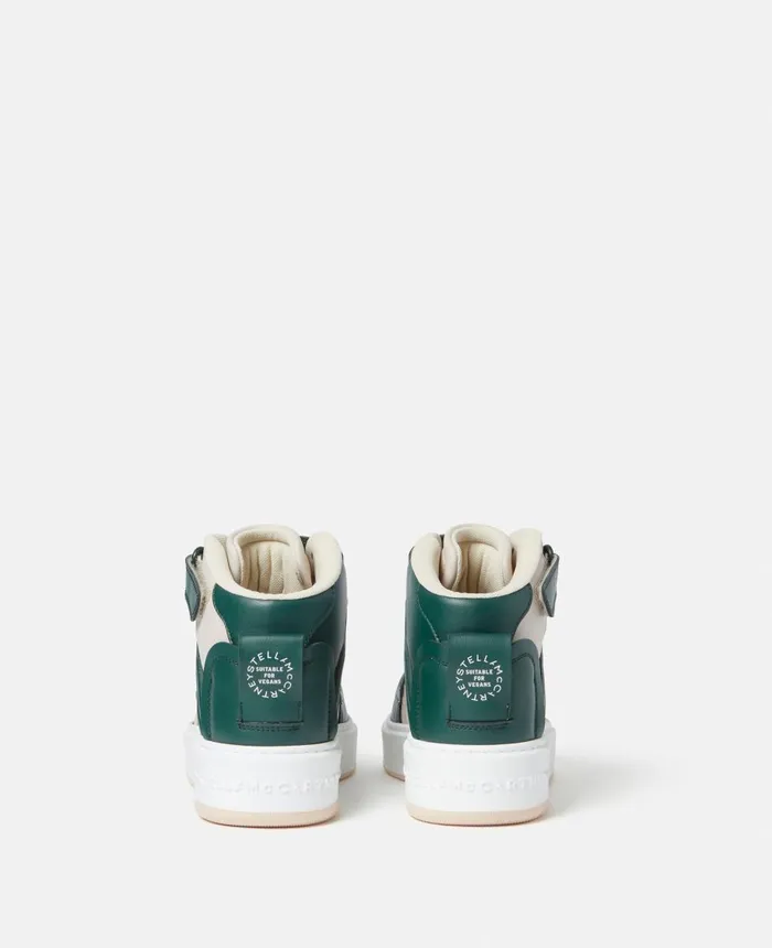 Stella McCartney SWave 2 MidTop Trainers Ecrugreen Women Sneakers