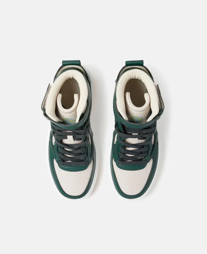 Stella McCartney SWave 2 MidTop Trainers Ecrugreen Women Sneakers