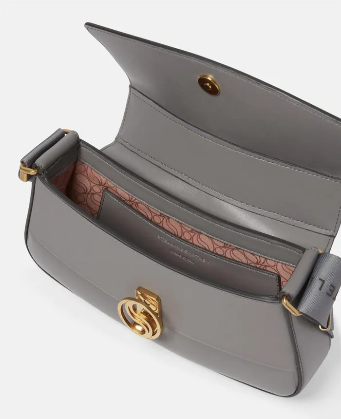 Stella McCartney SWave Padded Shoulder Bag Smoke Women Mini Bags And Clutches Stella McCartney SWave Padded Shoulder Bag Smoke Women Mini Bags And Clutches