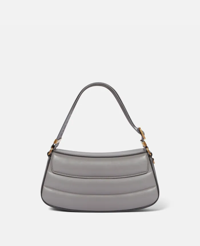 Stella McCartney SWave Padded Shoulder Bag Smoke Women Mini Bags And Clutches Stella McCartney SWave Padded Shoulder Bag Smoke Women Mini Bags And Clutches