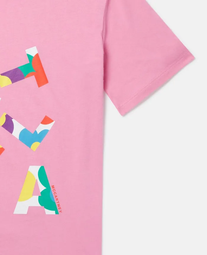 Stella McCartney Stella Logo Pop TShirt Pink Kids TShirts And Tops