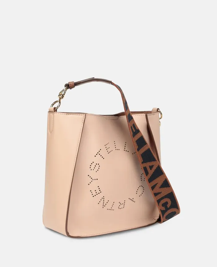 Stella McCartney Stella Logo Shoulder Bag Powder Women Mini Bags And Clutches Stella McCartney Stella Logo Shoulder Bag Powder Women Mini Bags And Clutches