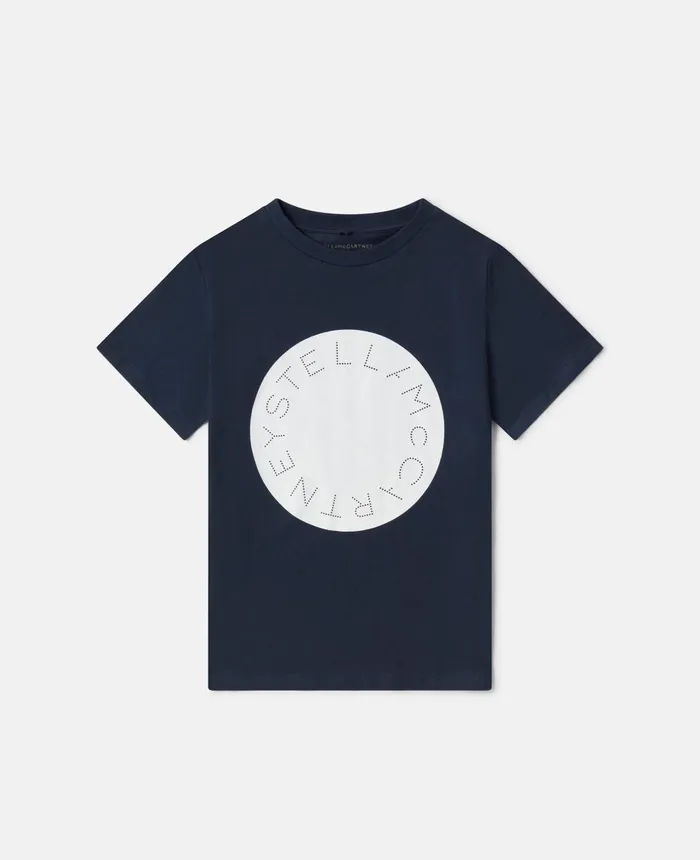 Stella McCartney Stella Logo TShirt Navy Kids TShirts And Sweatshirt