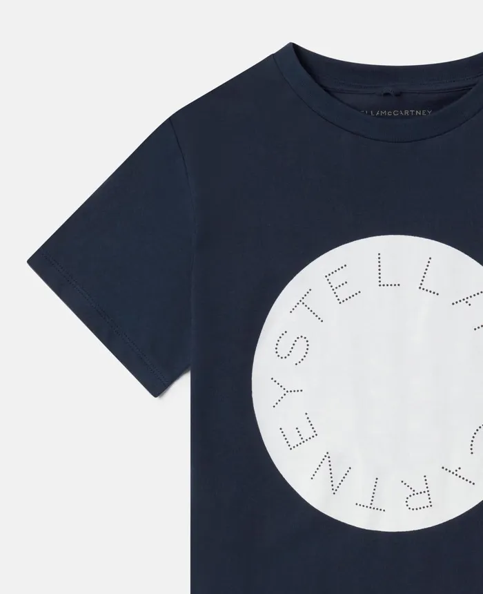 Stella McCartney Stella Logo TShirt Navy Kids TShirts And Sweatshirt