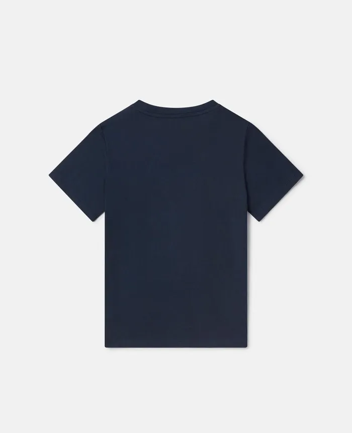 Stella McCartney Stella Logo TShirt Navy Kids TShirts And Sweatshirt