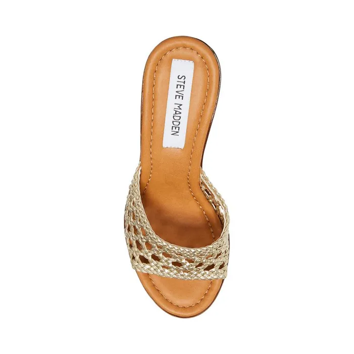 Steve Madden Amanda Gold Womens Heels