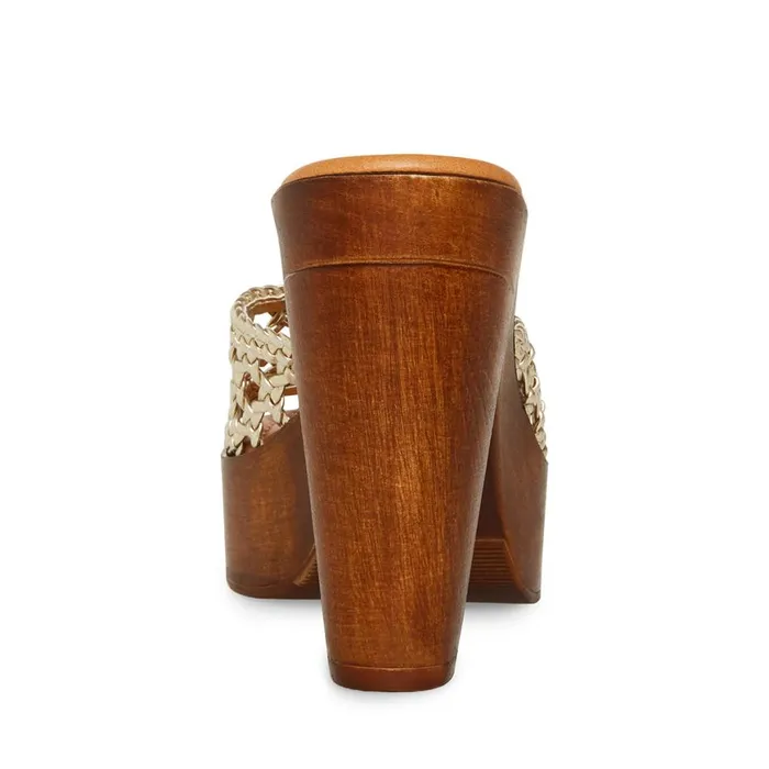Steve Madden Amanda Gold Womens Heels