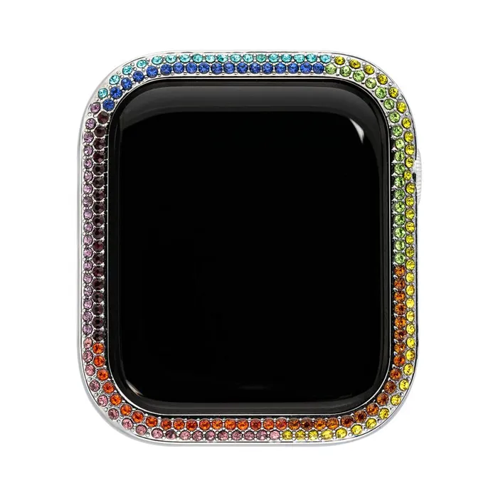 Steve Madden Apple Watch Bumper Silver Multi 4244mm Womens Watches