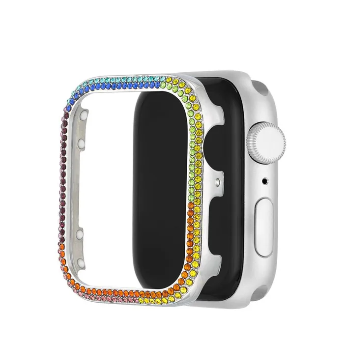 Steve Madden Apple Watch Bumper Silver Multi 4244mm Womens Watches