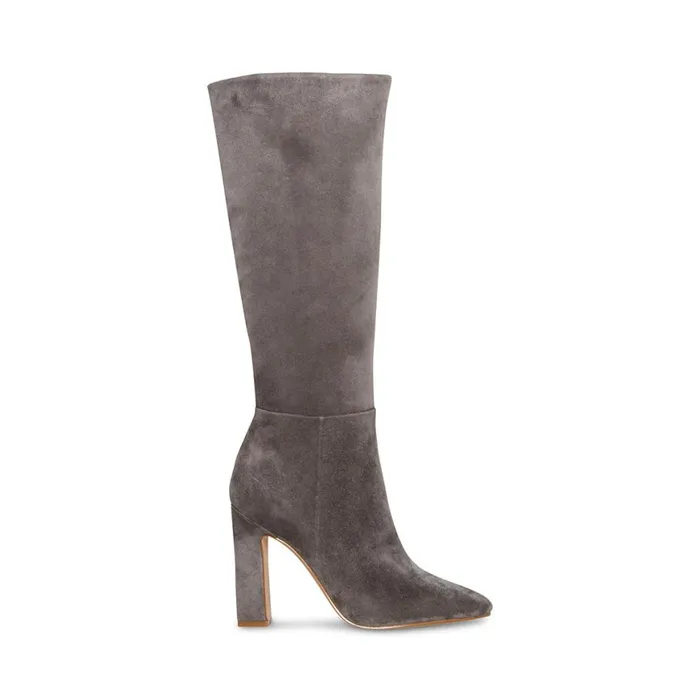 Steve Madden Archers Grey Suede Womens Boots and Booties