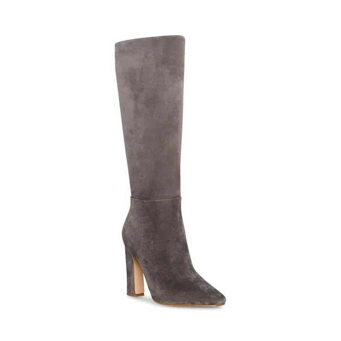 Steve Madden Archers Grey Suede Womens Boots and Booties