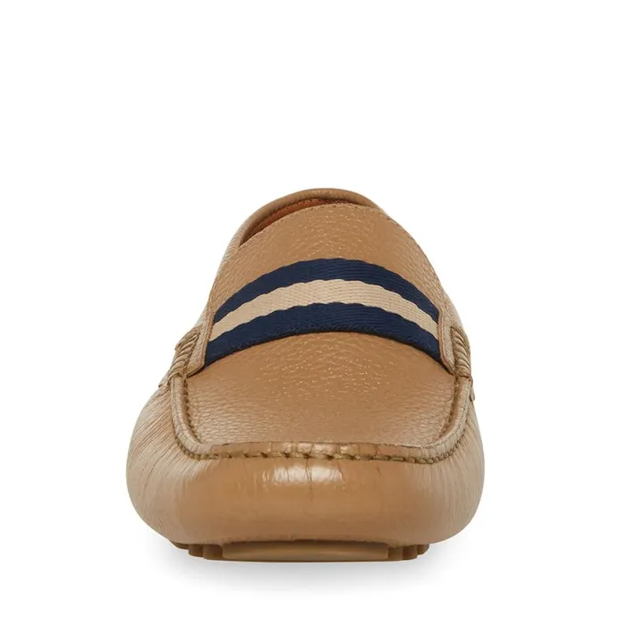 Steve Madden Baz Sand Leather Mens Loafers