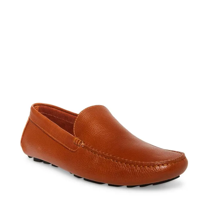 Steve Madden Bergamo Tan Leather Mens Loafers Steve Madden Bergamo Tan Leather Mens Loafers