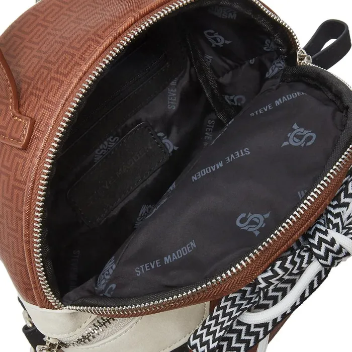 Steve Madden Broaring Brown Multi Womens Belt Bags and Backpacks